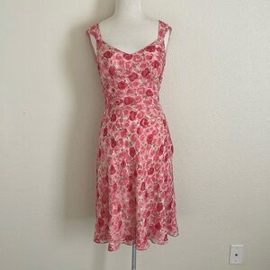 Ann Taylor Loft pink floral dress